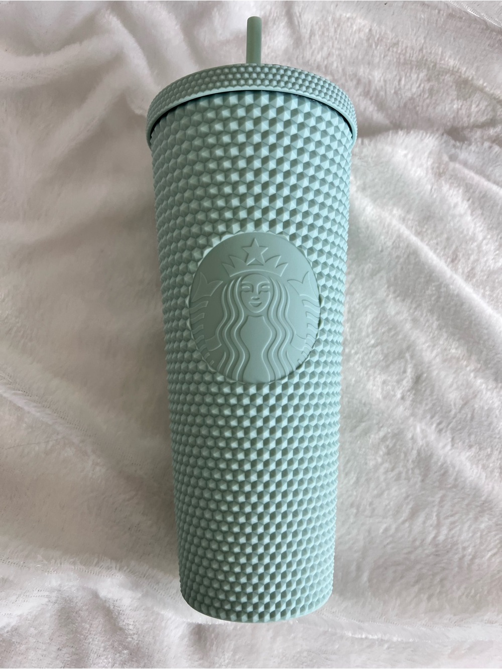Starbucks Mint Green Studded with Straw